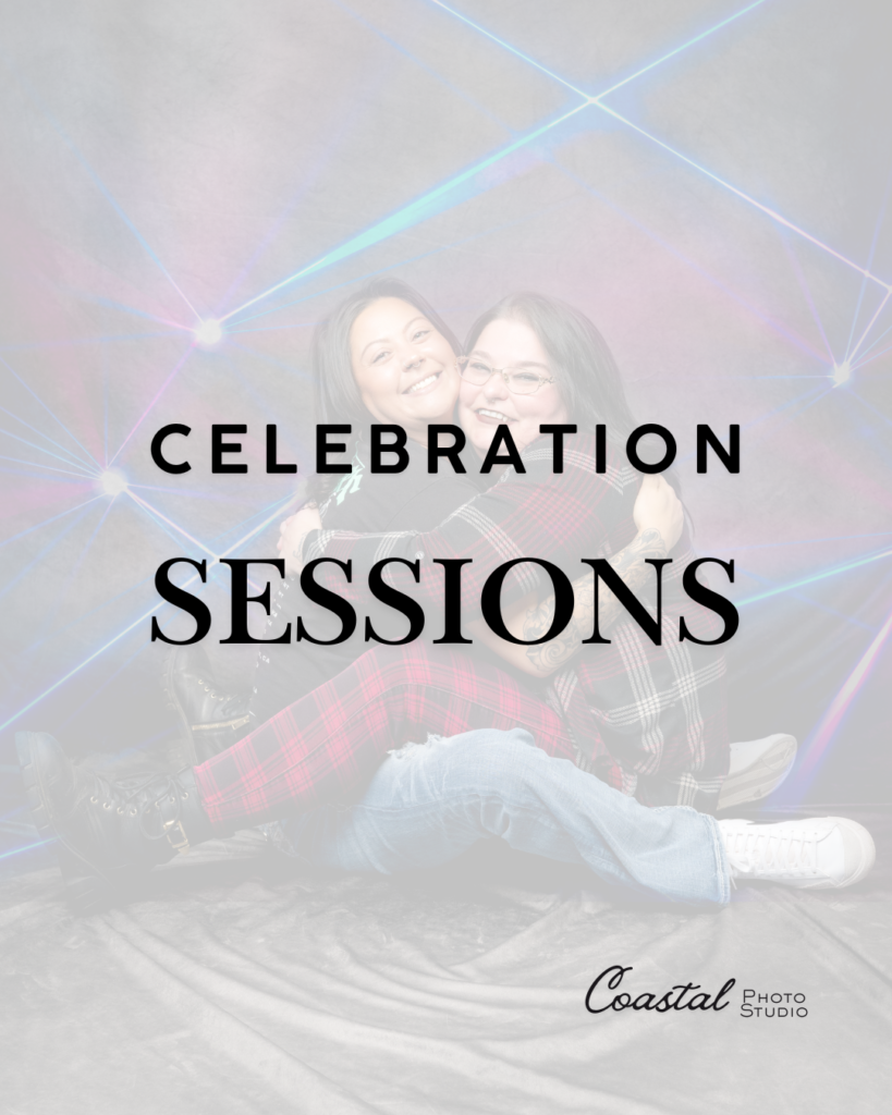 Celebration photo sessions at Coastal Photo Studio in North Bend